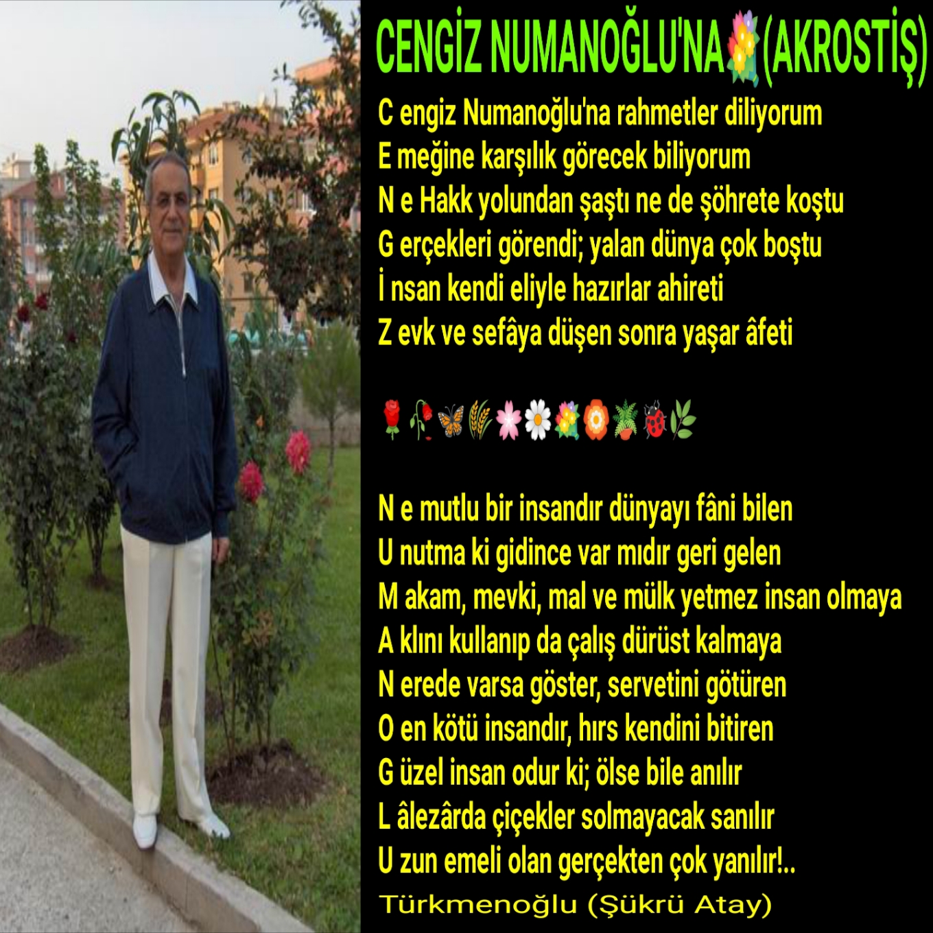 Cengiz Numanoğlu'na (akrostiş)