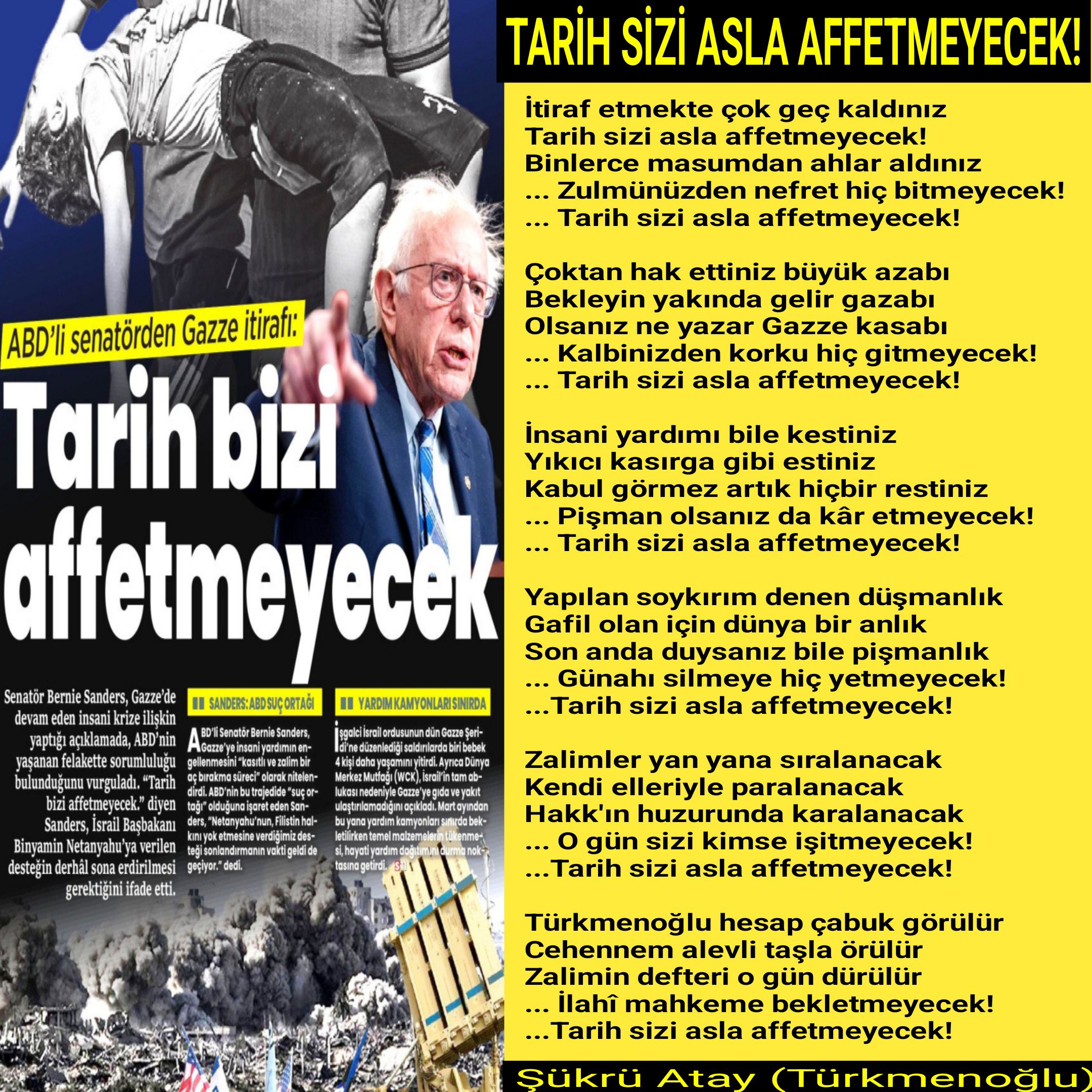 Tarih Sizi Asla Affetmeyecek